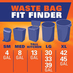 Hefty Ultra Strong 13 Gallon Trash Bags, Tall Kitchen Trash Bags 13 Gallon Size - Image 8