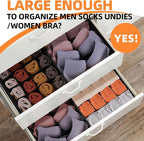 Criusia 6 Pack Sock Underwear Drawer Organizer Dividers - Image 3