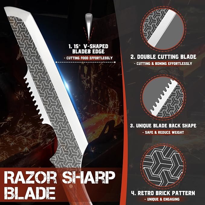 ROCOCO Butcher Meat Cleaver Knife - Image 5