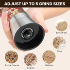 M JINEMEI Salt and Pepper Grinder Tall Size - Image 3