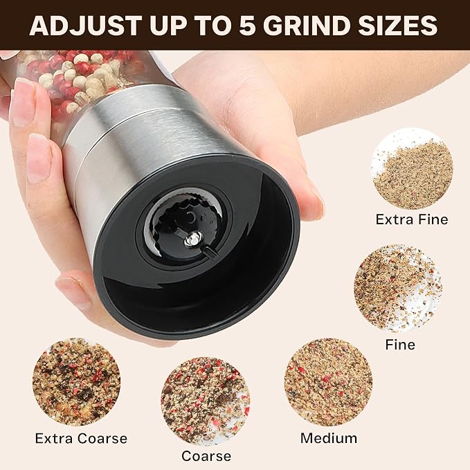 Manual Salt or Pepper Grinder for Professional Chef, Best Spice Mill - Image 6