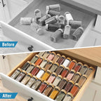 Suneerplay Spice Drawer Organizer 4 Tier, Acrylic Seasoning Organizer Rack - Image 3