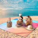 WIWIGO Beach Blanket Waterproof Sandproof Beach Mat 79" X 83"/10'x9'for 2-8 - Image 4