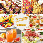 EDDEAS 12 PCS Small Serving Tongs, 4.3" Mini Gold Tongs, Coffee Bar, Tea Party - Image 5