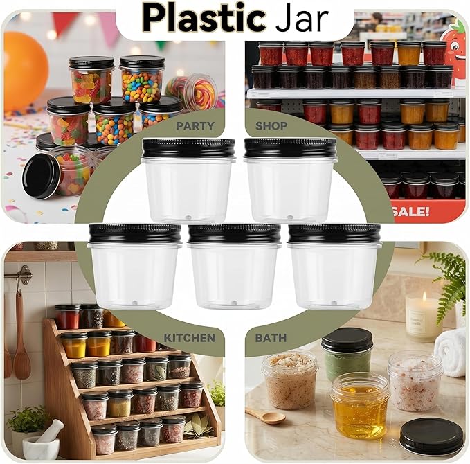 novelinks 4 oz Small Plastic Jars - Image 6