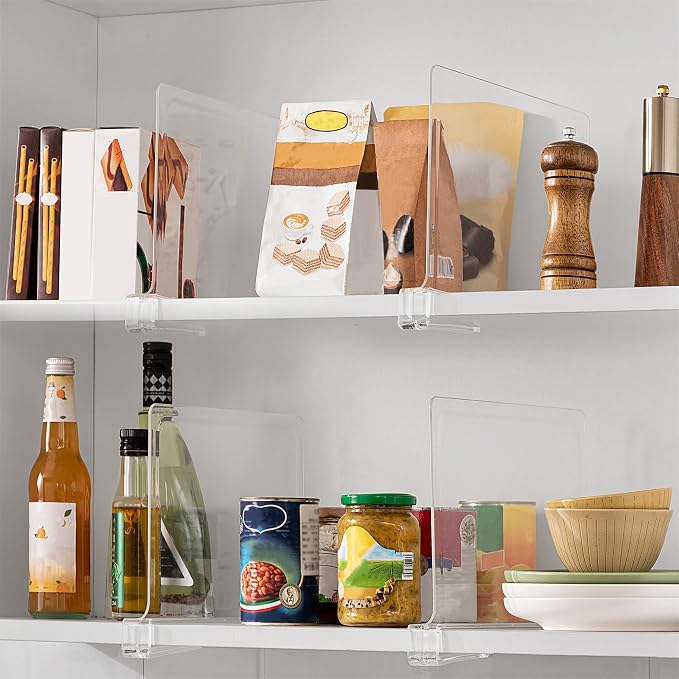 18 Pack 12 Inches Clear Shelf Dividers - Image 6