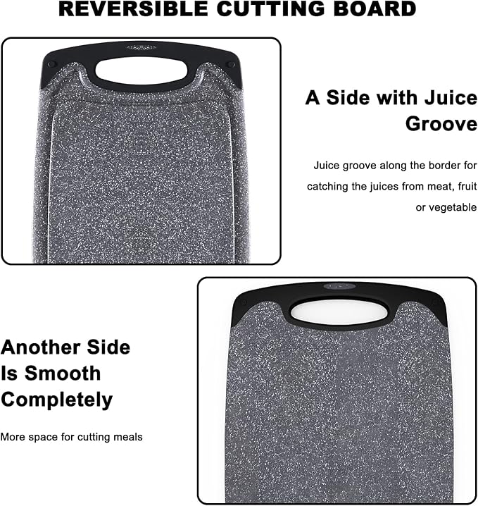 Viretang Plastic Cutting Boards Set of 3 Extra Large - Image 6