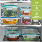 Snapware Plastic Total Solution 2-Pack Food Storage Containers Set, Leakproof & - Image 5