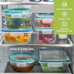 Snapware Plastic Total Solution 5-Pack Food Storage Containers Set, Leakproof & - Image 5