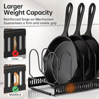 MUDEELA Pots and Pans Organizer Rack - Image 3
