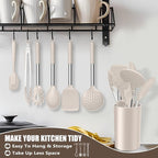 E-far 14 Pieces Silicone Cooking Utensils Set, Kitchen Utensils Set - Image 8