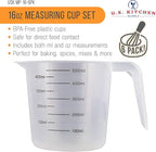 U.S. Kitchen Supply Plastic Measuring Cups - 16 oz Liquid Measuring Cup Set of - Image 2