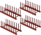 HBlife 4pcs Rosewood Wooden Dish Drying Rack by HBlife