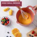 COOK WITH COLOR Nesting Plastic Mixing Bowl Set with Pour Spouts and Handles - Image 4