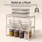 Set of 2 Cabinet Organizers 12.6''W 44 LBS Load Capacity Heavy Duty Kitchen - Image 5