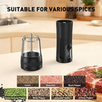 Electric Salt and Pepper Grinder Set, Upgrade 2-Speed Setting, External 5 - Image 7