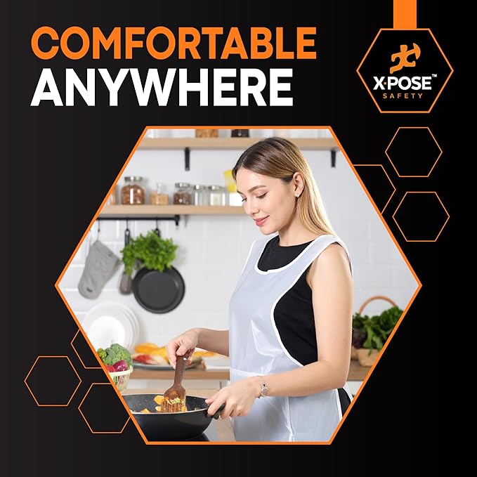 Xpose Safety 48, 000 White Plastic Disposable Aprons - Image 6