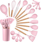 HaWare Kitchen Cooking Utensils Set, 23-Piece Silicone Kitchen Utensils Spatula by HaWare