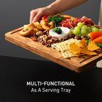 3 Pack Heavy Duty Bamboo Cutting Board Set Non Toxic Wooden Cutting Board - Image 6