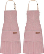2Pack Adjustable Kitchen Apron for Women Men by ZAIORD