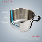 AVACRAFT 18/10 Tri-Ply Stainless Steel 5 Quart Dutch Oven Pot - Image 3