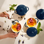 Kook Ceramic Mini Cocotte Set, Small Casserole Dishes - Image 4