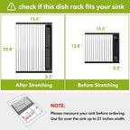 JASIWAY Dish Drying Rack, Roll Up Dryer Rack - Image 2