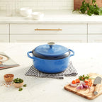 Lodge 4.5 Quart Enameled Cast Iron Dutch Oven - Image 11