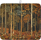 Fall Dish Drying Mat for Kitchen Counter Autumn Forest Vintage Botanical Nature by Unknown