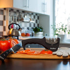 4-in-1 Kitchen Knife Accessories: 3-Stage Knife Sharpener Helps Repair - Image 5