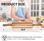 KARRYOUNG Acacia Wood Rolling Pin - Image 2