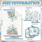 Jingmore 6 Pcs Kitchen Decor Set Accessorie Farmhouse Kitchen Towels Pot - Image 3