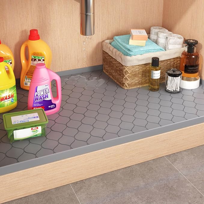 Winisok Silicone Under Sink Mat 28" x 19", kitchen Essentials and Gadgets - Image 7