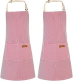 2 Pack Stripes Kids Apron, Kids Cooking Aprons by XLSXEXCL