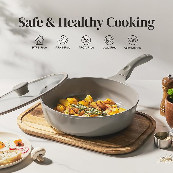 Redchef Deep Ceramic Frying Pan - Image 2
