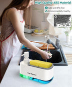 Kitchen Dish Soap Dispenser Set，Dish and Hand Soap Dispenser - Image 3