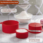 Measuring Cups and Spoons Set of Huygens Kitchen Gadgets 10 Pieces, Stackable - Image 4