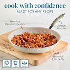 Rachael Ray Cucina Ceramic Nonstick Frying Pan/Skillet, 12.5 Inch Non Stick - Image 6