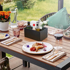 DRASTAR Silverware Caddy, Wooden Utensil Holder, Picnic Cutlery Holder - Image 7