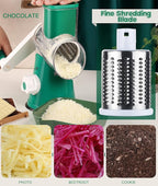 Ourokhome Rotary Cheese Grater Hand Crank, Kitchen Shredder Speed Mandolin - Image 5