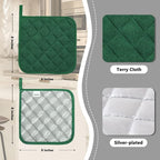 Joyhalo 4 Pack Pot Holders for Kitchen, Cotton Oven Holder - Image 2
