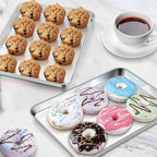 Homikit 2 Pack Baking Sheet, 9 x 13 Inches Stainless Steel Quarter Sheet Pan Set - Image 7