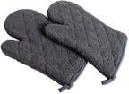 DII Basic Terry Collection 100% Cotton Quilted, Oven Mitt, Mineral Gray by DII