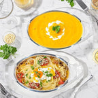 Small Casserole Dishes Oval 2 Pack, 23oz Glass Au Gratin Baking Dish, - Image 6