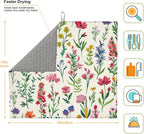 Watercolor Wildflower Dish Drying Mat - Image 2