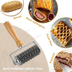 Lattice Pastry Cutter – Stainless Steel Roller Cutter - Image 7