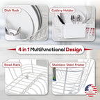 Better Houseware Dish Drying Rack, Space-Saving Dish Drainer Rack - Image 3