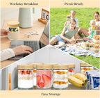 TBWIND 4 Pack 16oz Glass Jars - Image 5