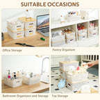 8 Pack Plastic Storage Bins - Image 2