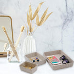 Welaxy Office Drawer organizers felt storage bins Shallow Small Desk trays Draw - Image 3